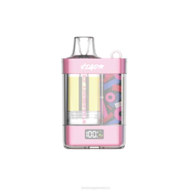 hielo de fresa LAVIE VIGOR 15000 bocanadas 424J1 | Lavie Vape México